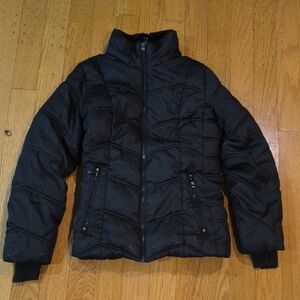 Nautica Black Quilted Puffer Jacket